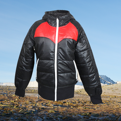 女式热卖炫色短款羽绒服